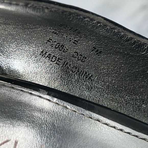 CALVIN KLEIN “Maeve” Black Patent Peep Toe Pump-7M - Picture 6 of 8